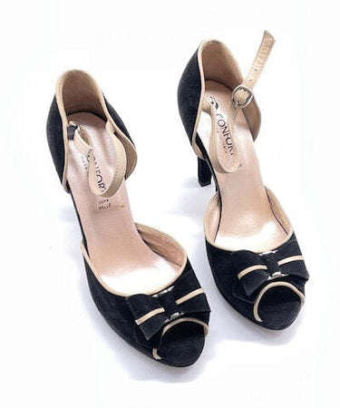 CONFORT sandalo scamosciato nero