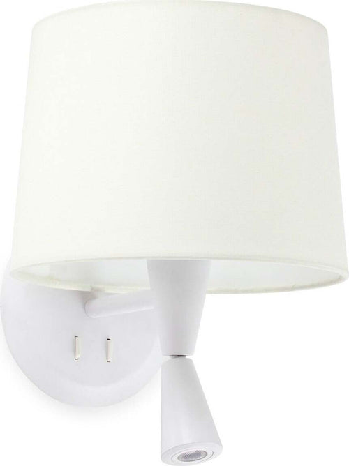 CONGA Lampada da parete con lettore bianca/bianca Illuminazione/Illuminazione per interni/Illuminazioni per pareti/Applique Led Mall Home - Napoli, Commerciovirtuoso.it