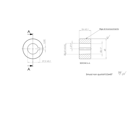 Volante diametro 360mm con cono Danfoss 1