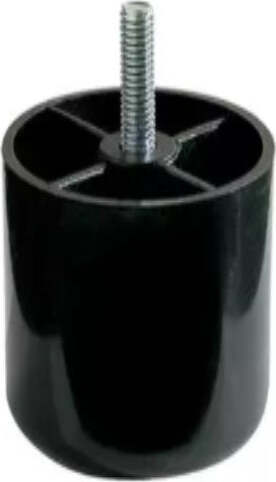 CONMETALL---PIEDINO-IN-PLASTICA-CON-PERNO-10CM