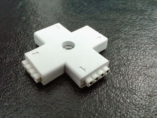 CONNETTORE 5050 HOUSING A CROCE 4 PIN PER STRISCE LED RGB STRIP SMD5050 / RGB Illuminazione/Illuminazione per interni/Illuminazione speciale/Nastri LED Trade Shop italia - Napoli, Commerciovirtuoso.it