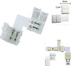 CONNETTORE A CLIP 2 PIN PER STRIP LED 12V ANGOLO A 90° GRADI CURVA A FORMA L  Trade Shop italia - Napoli, Commerciovirtuoso.it