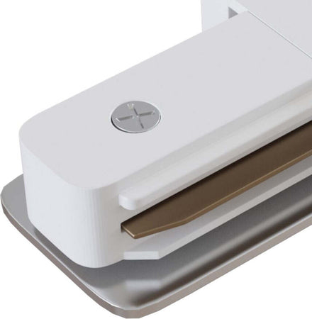 Connettore-A-X-Per-Binario-In-Alluminio-Bianco