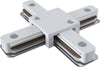 Connettore-A-X-Quattro-Vie-Per-Binario-In-Plastica-Bianca