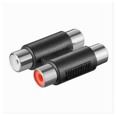 Connettore Adattatore Accoppiatore Audio Stereo 2 X Rca A 2 X Rca Femmina C-048