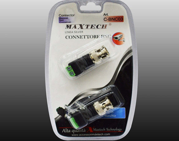 Connettore Adattatore Bnc Maschio Telecamere Terminal Block 2pin Maxtech C-bnc03 Elettronica e telefonia > Accessori Audio e Video > Cavi Audio e Video Trade Shop italia - Napoli, Commerciovirtuoso.it