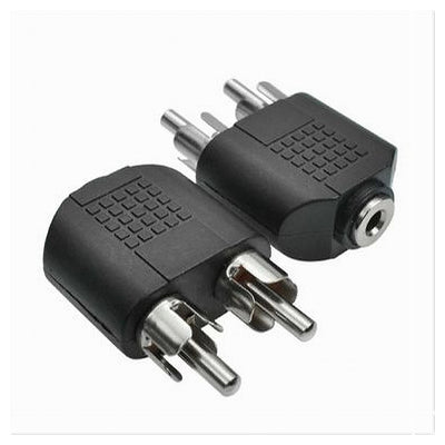 Connettore Adattatore Convertitore Stereo 2 Rca Maschio Ad Aux3.5mm Femmina C-090