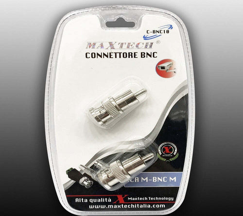Connettore Adattatore Da Bnc Maschio A Rca Maschio Videosorveglianza Maxtech C-bnc10 Elettronica e telefonia > Accessori Audio e Video > Cavi Audio e Video Trade Shop italia - Napoli, Commerciovirtuoso.it