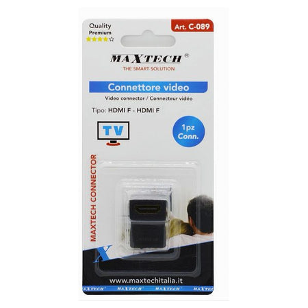 Connettore Adattatore Prolunga Video Per Tv Hdmi Femmina A Hdmi Femmina 90° C-089