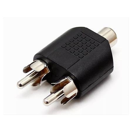 Connettore Adattatore Splitter A Y Audio 2 X Rca Maschio A Rca Femmina C-050