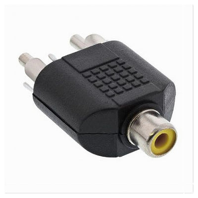 Connettore Adattatore Splitter A Y Audio 2 X Rca Maschio A Rca Femmina C-050