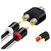Connettore Adattatore Splitter Rca Femmina A 2 Aux Rca Femmina Audio Video C-026