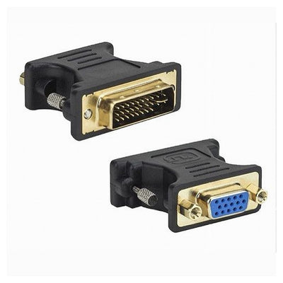 Connettore Adattatore Video Tv Da Vga Femmina A Dvi Maschio Convertitore C-053