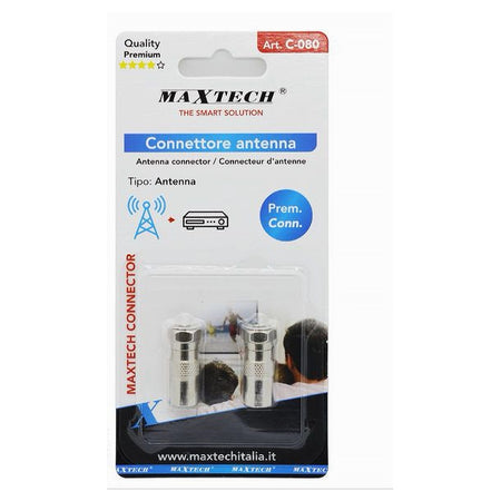 Connettore Antenna Tv Satellitare F Maschio A Femmina Adattatore Coassiale C-080