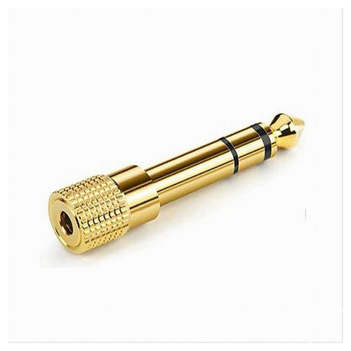 Connettore Aux Adattatore Spina Maschio 6.35mm A Presa Femmina 3.5mm Stereo C-072