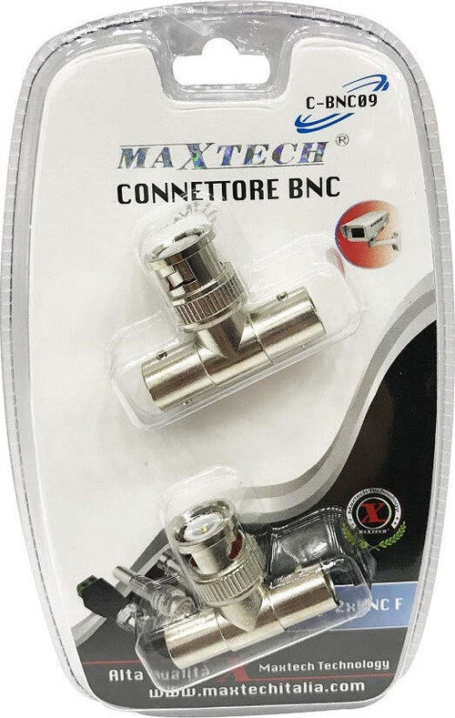Connettore Bnc A T Maschio A Doppia Femmina Adattatore Videosorveglianza Maxtech C-bnc09 Elettronica e telefonia > Accessori Audio e Video > Adattatori Video Trade Shop italia - Napoli, Commerciovirtuoso.it