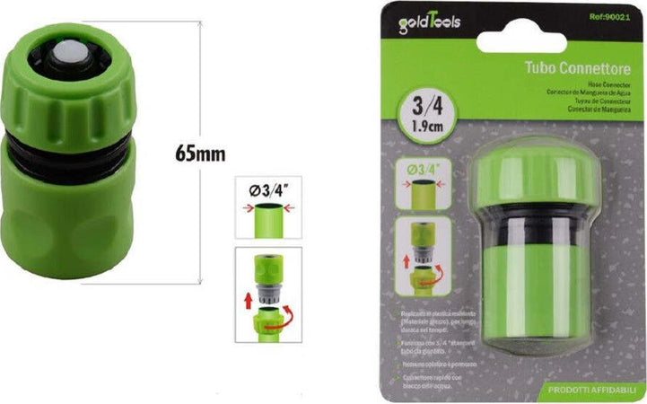 Connettore Con Innesto Rapido Con Acquastop Per Tubo Da 3/4? 1.9cm 65mm 90021 Giardino e giardinaggio/Attrezzi da giardino e attrezzature per l'irrigazione/Attrezzature per l'irrigazione/Pompe e accessori/Parti e connettori Trade Shop italia - Napoli, Commerciovirtuoso.it