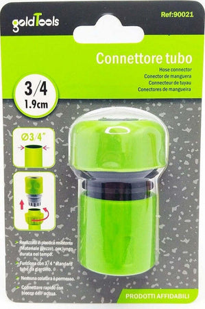 Connettore Con Innesto Rapido Con Acquastop Per Tubo Da 3/4? 1.9cm 65mm 90021 Giardino e giardinaggio/Attrezzi da giardino e attrezzature per l'irrigazione/Attrezzature per l'irrigazione/Pompe e accessori/Parti e connettori Trade Shop italia - Napoli, Commerciovirtuoso.it