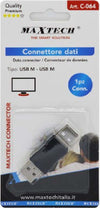 Connettore Dati Adattatore Usb Maschio-maschio Spina Accoppiatore Computer C-064 Elettronica/Informatica/Accessori/Cavi e accessori/Cavi/Cavi USB Trade Shop italia - Napoli, Commerciovirtuoso.it