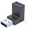 Connettore Dati Adattatore Usb Maschio- Usb Femmina Ad Angolo 90° Prolunga C-057