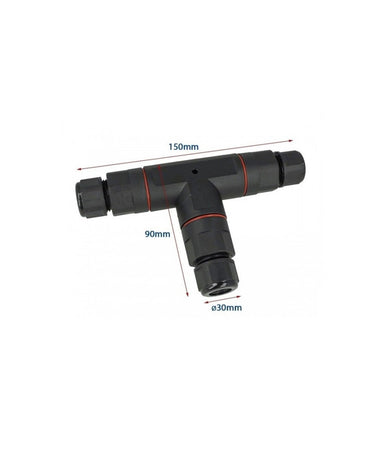 Connettore Di Giunzione Forma T Impermeabile Ip68 Collegamento 3 Posti Cavo Cn-t