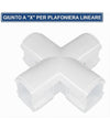 Connettore Giunto A X Per Connessioni Plafoniere Lineari Raccordabili Yl20-x