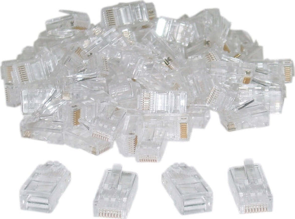 100 PEZZI CONNETTORE LAN CAT5 8 POLI ETHERNET PLUG LAN RJ45 NETWORK INTERNET Elettronica/Informatica/Accessori/Cavi e accessori/Cavi/Cavi Ethernet Trade Shop italia - Napoli, Commerciovirtuoso.it