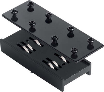 Connettore-Linerare-Arca-Alluminio-Nero