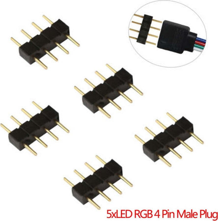 CONNETTORE MASCHIO MASCHIO 3528 5050 PER STRIP STRISCE LED RGB 4 PIN CONTROLLER  Trade Shop italia - Napoli, Commerciovirtuoso.it
