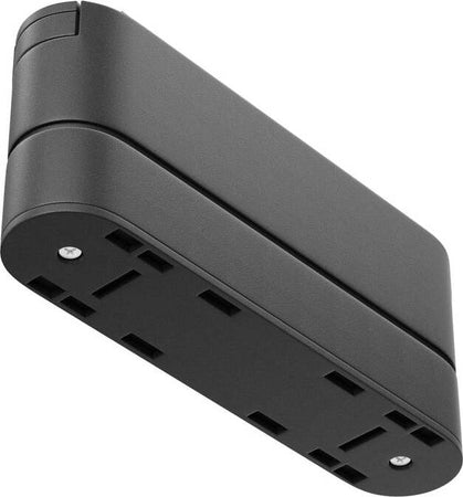 Connettore-Per-Base-Di-Illuminazione-Di-Binario-Moderno-Plastica-Nera-15,5Cm