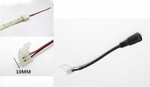 Connettore-Per-Strisce-Led-10mm-Clip-2-Pin-Jack-Per-Strip-Led-Monocolore-10mm-dc