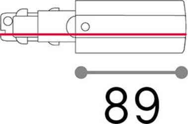 Connettore-Principale-E-Destro-Dali-Link-Alluminio-Bianco