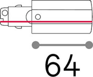 Connettore-Principale-E-Destro-On-Off-Link-Alluminio-Bianco-Senza-Finiture