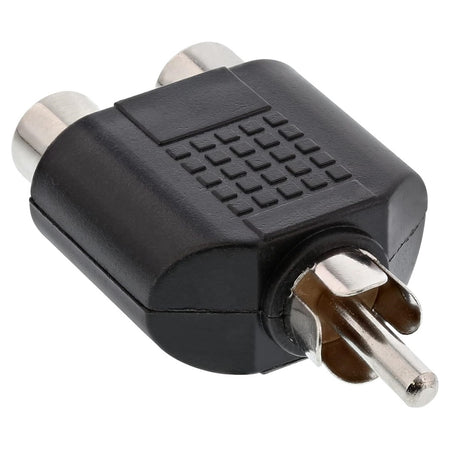 Connettore Rca Adattatore Audio Con Spina Rca Maschio A 2 Rca Femmina C-rca01