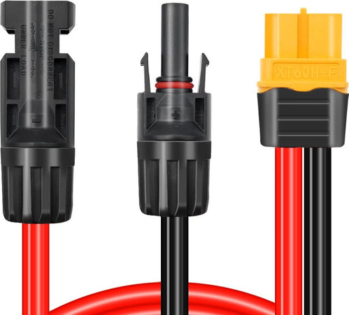 Connettore Solare Adattatore XT60 per Collegamento dei Pannelli Solari 12AWG