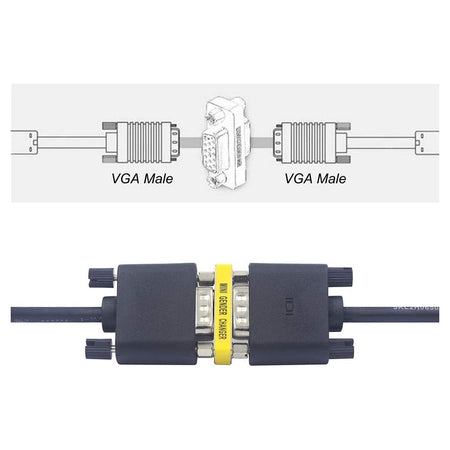 Connettore Vga Femmina A Femmina Video 720p Adattatore Prolunga Cavo Tv C-058