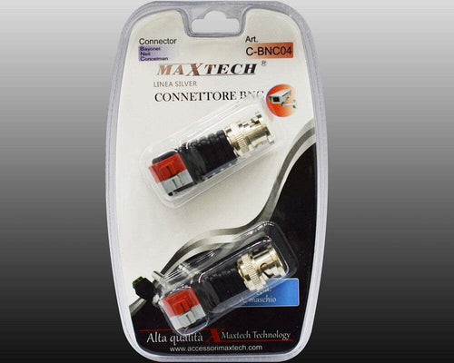 Connettori Video Bnc Attacco Rapido Telecamere Videosorveglianza Maxtech C-bnc04 Elettronica e telefonia > Accessori Audio e Video > Adattatori Video Trade Shop italia - Napoli, Commerciovirtuoso.it