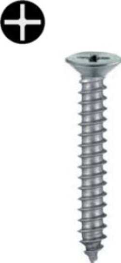 CONNEX---10-VITI-AUTOFILETTANTI-IN-INOX-TESTA-PIANA-SVASATA-4,2X32