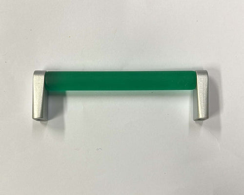 CONNEX---MANIGLIA-IN-VETRO-VERDO-CON-ANGOLARI-ORO-96MM