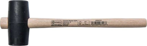 CONNEX---MAZZETTA-IN-GOMMA-COLORE-NERO-Ø65MM---CON-MANCIO-IN-LEGNO