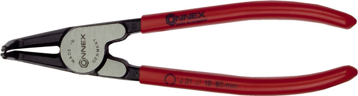 CONNEX---PINZE-A-BECCHI-CURVI-PER-ANELLI-INTERNI-SEEGER-180MM---IMPUGNATURA-COLORE-ROSSO-FINITURA-NERA