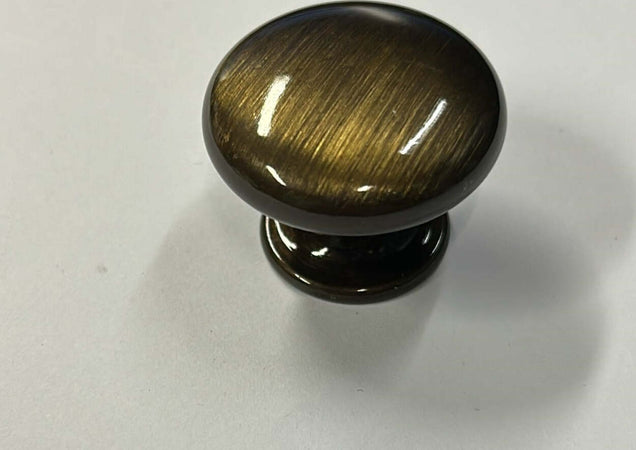 CONNEX---POMOLO-IN-OTTONE-BRONZATO-GRAFFIATO-DIAMETRO-30MM