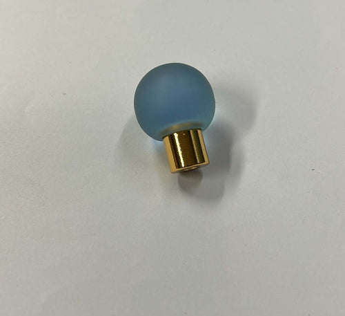 CONNEX---POMOLO-IN-VETRO-AZZURRO-BASE-ORO-DIAMETRO-25MM