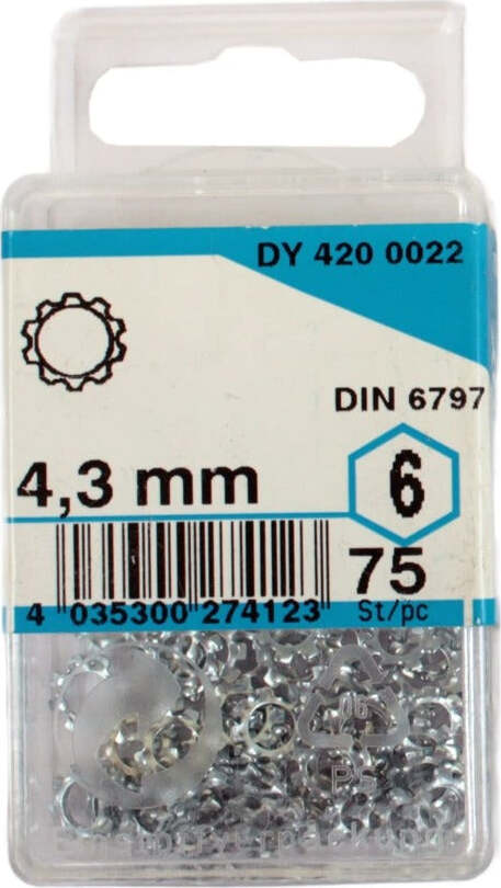 CONNEX---RONDELLE-DENTATE-ZINCATE-4,3MM-P.75