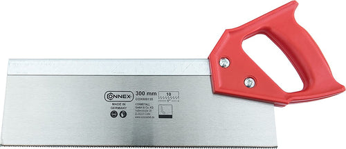 CONNEX---SEGACCIO-A-DORSO300MM---MANICO-IN-PLASTICA-ROSSO-E-LAMA-NON-RIAFFILABILE