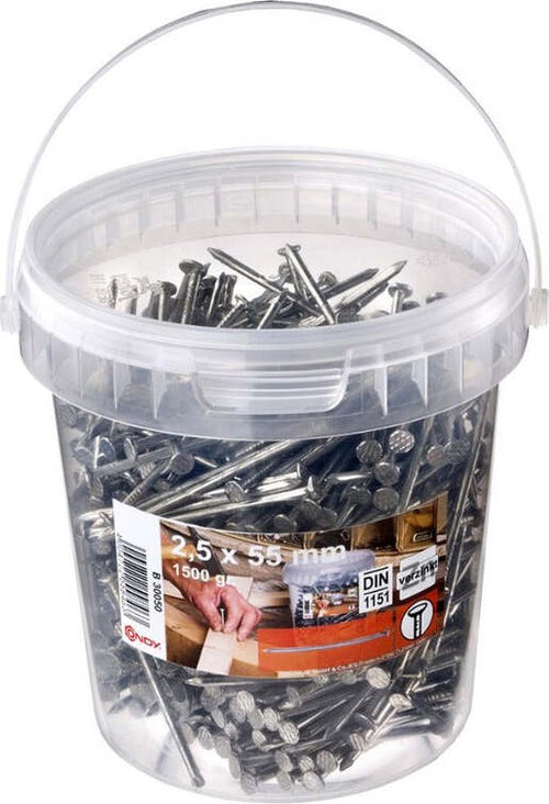 CONNEX-MASIDEF---1,5KG-CHIODI-TESTE-PIANA-IN-SECCHIELLO-2,5X55