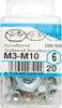 CONNEX-MASIDEF---ASSORTIMENTO-20-DADI-ESAGONALI-ZINCATI-M3---M10