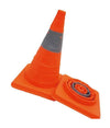 Cono Telescopico Stradale Altezza 45cm Base 24x24cm Pieghevole Auto Camper Camion