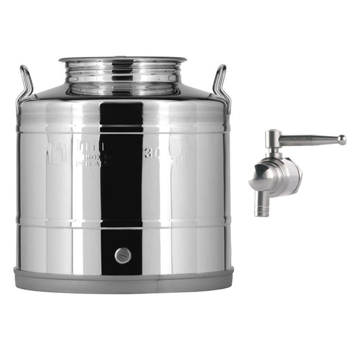 Contenitore Saldato in acciaio inox AISI 304 Made in Italy per olio d'oliva