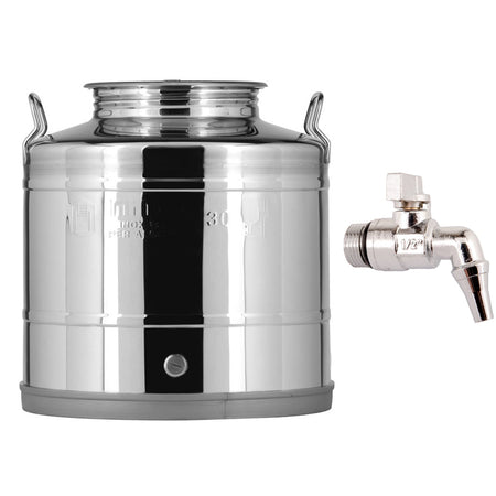 Contenitore Saldato in acciaio inox AISI 304 "Made in Italy" per olio d'oliva
